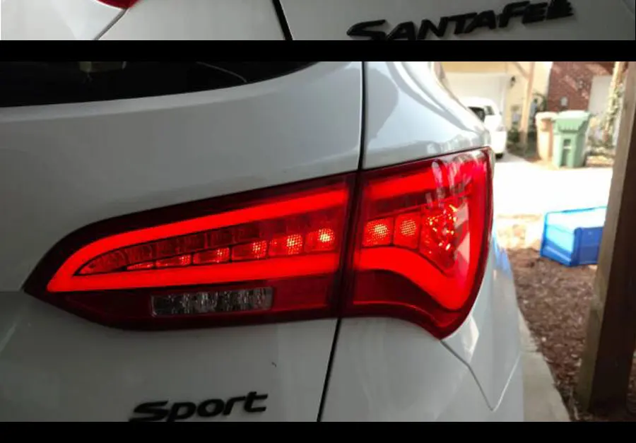 Светодиодный задний светильник s Для Santa Fe DM Sport 2013~ светодиодный задний фонарь сигнальный тормозной задний светильник