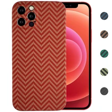 Real Carbon Fiber Phone Case for iPhone 12 Pro Max Ultra Thin Anti-fall Aramid Carbon Fiber Hard Cover Cases for iPhone 12 Mini