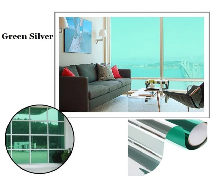 Зеркальная пленка для окна 50 см * 600 см|Боковое окно| |