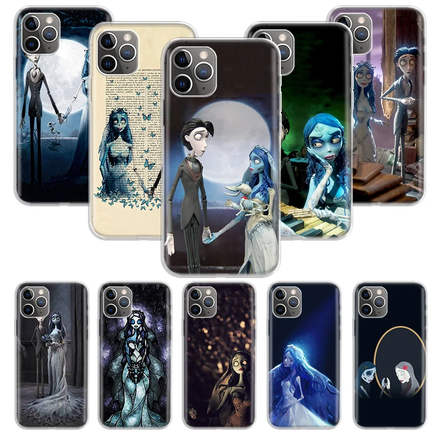 

Tim Burtons Corpse Bride Soft Phone Case For IPhone 11 12 13 Pro MAX XR X XS Mini Apple 8 7 Plus 6 6S SE 5S Fundas Coque Shell