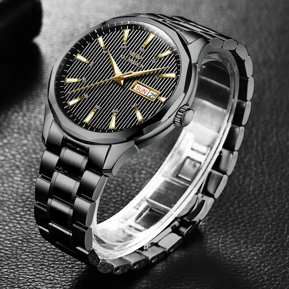 Часы наручные OLMECA Мужские кварцевые модные повседневные брендовые