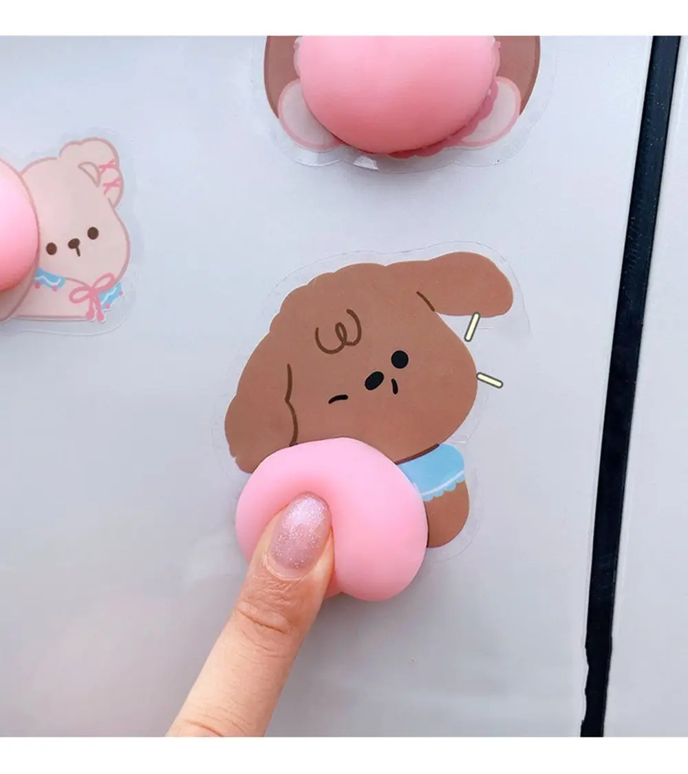 3D мультяшная Автомобильная наклейка силиконовая Противоударная полоса