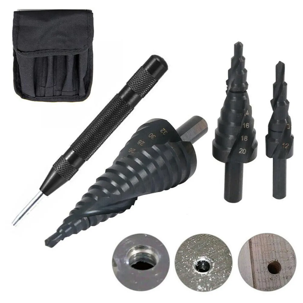 

Tool Step Cone Drill With Center Punch Cone Cutter Drill Bit High Quality