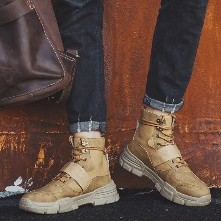 Осенние не сужающиеся книзу кроссовки Мужская обувь камуфляжные военные ботинки