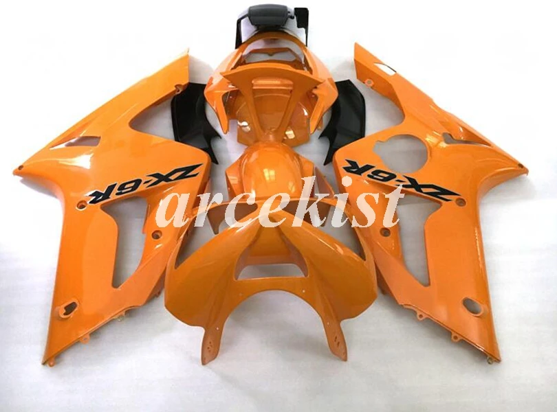 

New ABS Injection Mold Full Fairings Kit Fit for kawasaki Ninja ZX6R 636 2003 2004 03 04 6R custom Free Orange