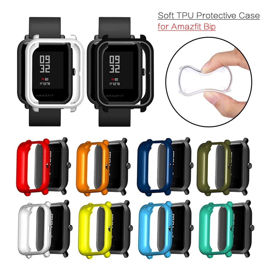Защитный чехол из мягкого ТПУ Для Xiaomi Huami Amazfit Bip Youth/Lite для смарт часов защитный