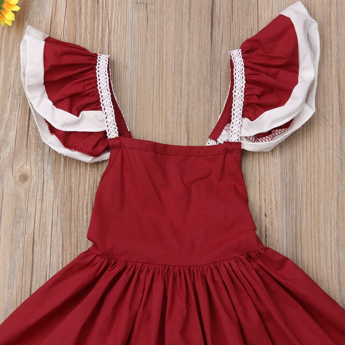 pudcoco Toddler Kids Girl Ruffle Lace Dress Sleevelss Evening Party Pageant baby girl dress vestidos hot sale | Детская одежда и