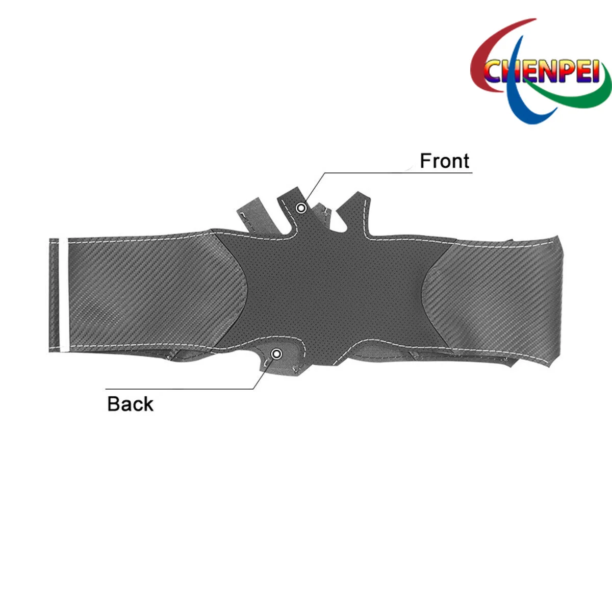 

DIY Hand-Sewn Carbon Fiber PU Leather Car Steering Wheel Cover For VW Golf R GTI Jetta Tiguan Car Interior Accessories