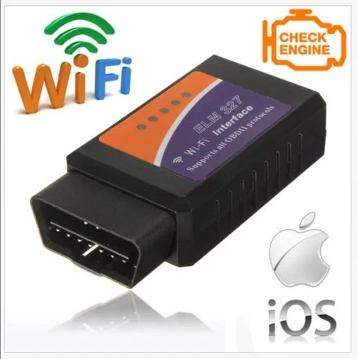 ELM327 OBD2 WiFi wireless automobile fault diagnosis instrument is available for Android iPhone iPad