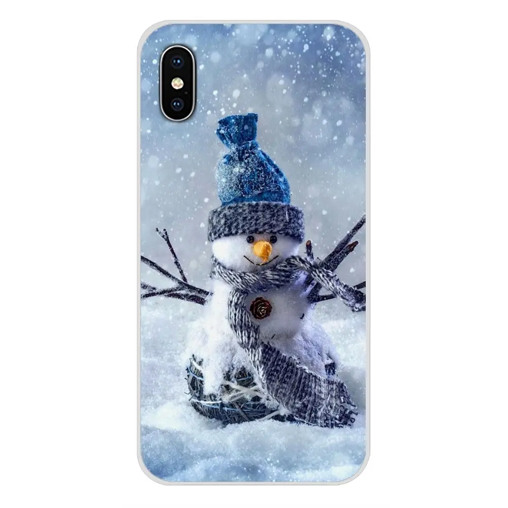 For Xiaomi Mi4 Mi5 Mi5S Mi6 Mi A1 A2 5X 6X 8 9 Lite SE Pro Max Mix 2 3 2S Silicone Phone Cases Covers Merry Christmas snowman | Мобильные