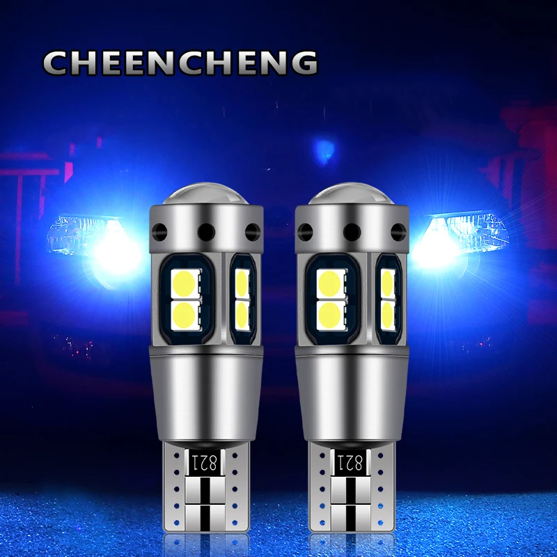 2 шт. T10 W5W светодиодный светильник лампы для автомобилей сигнальный s 10SMD CANBUS без