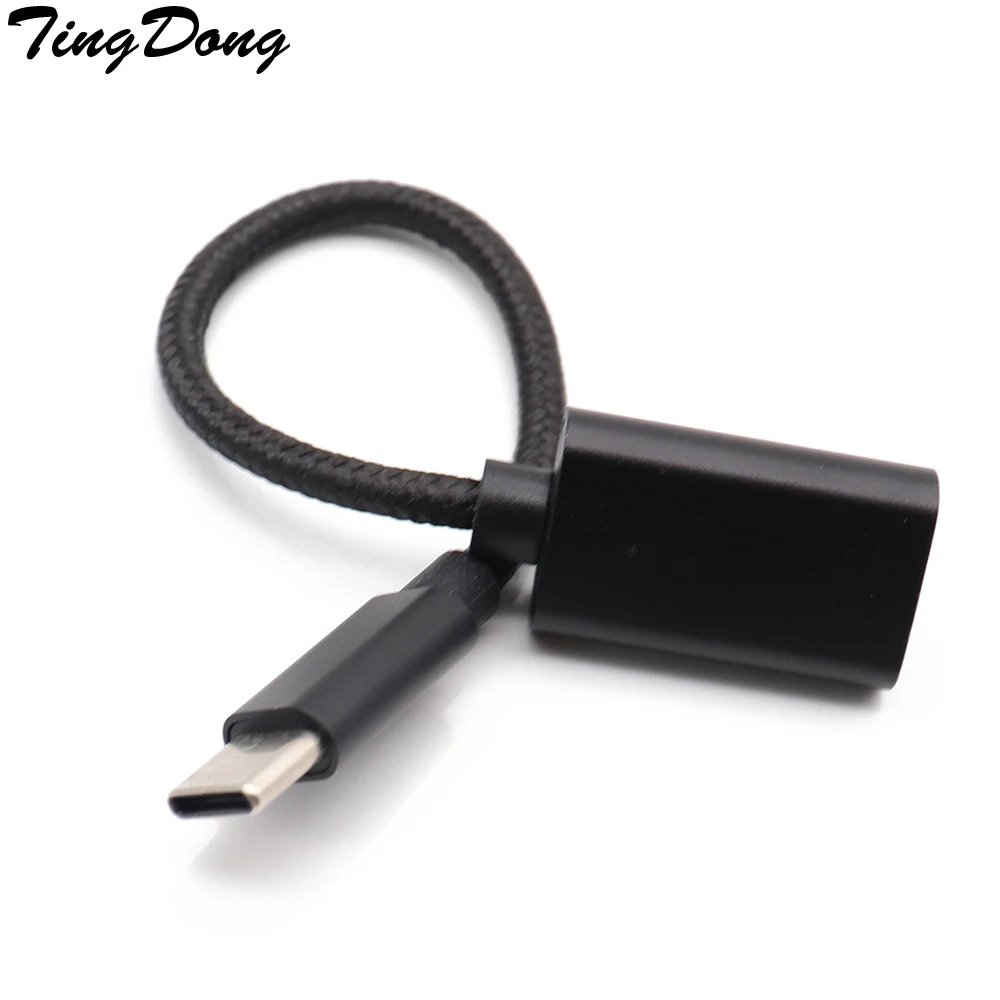 

TingDong 15CM Type-C OTG Adapter Cable USB 3.1 Type C Male To USB 3.0 A Female OTG Data Cord Adapter