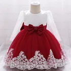 2021 Новинка детское платье для маленькой принцессы с кружевами для девочек длинные рукава, платье для малышей, для маленьких детей платье От 1 до 3 лет