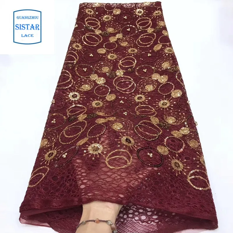 2019 новый стиль вышивка искусственная ткань тюль с блестками и бусинами для