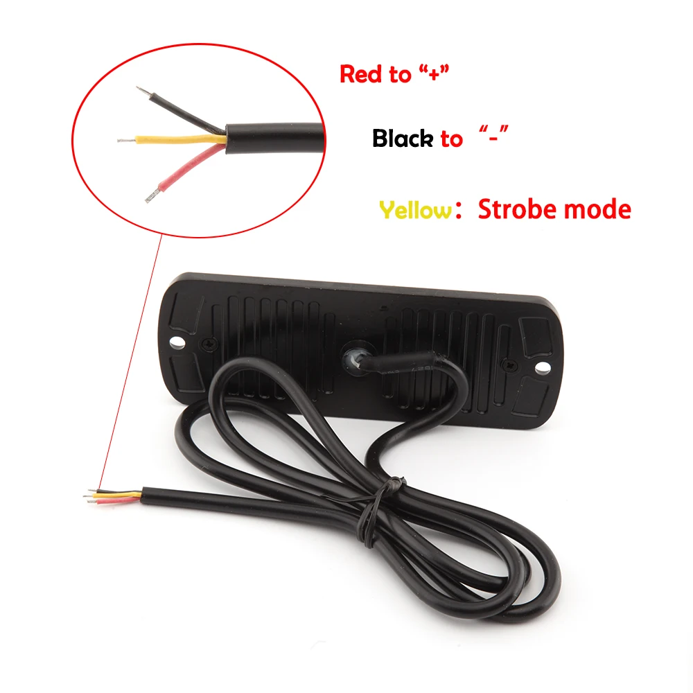 MZORANGE1PCS ультра-тонком высоком Мощность Водонепроницаемый 12 V-24 V 20 светодиодный автомобиль грузовик, можно использовать при аварийной ситуации Strobe Предупреждение сигнальные полицейские светильник красный