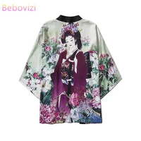 14 style fashion new 2020 balck loose summer beach cardigan harajuku japanese kimono women men tops shirts asian clothes