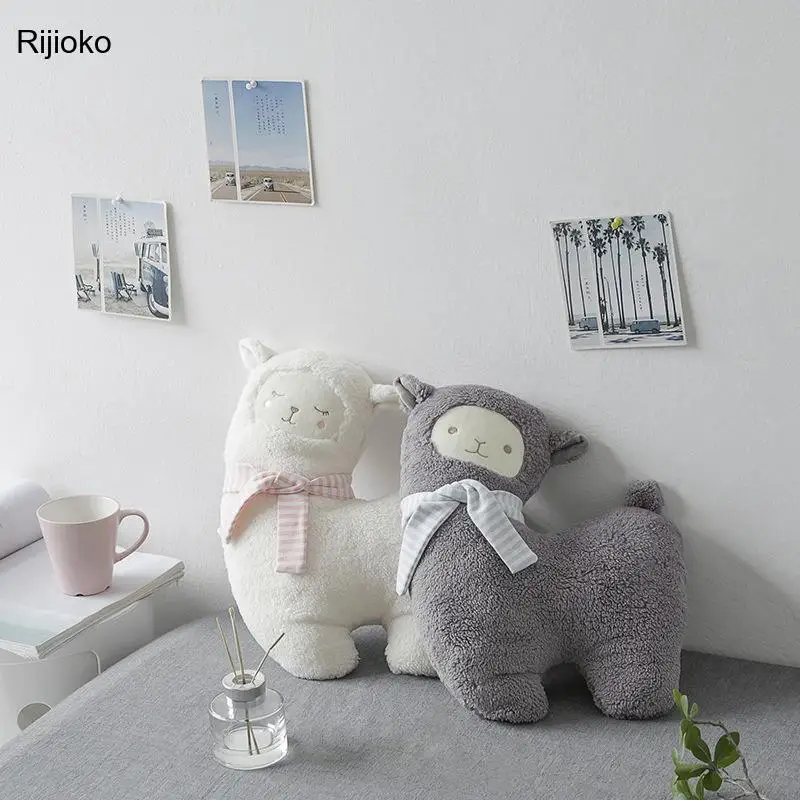 

43cm Creative Plush Toy with Scarf Stuffed Alpaca Doll Toy for Girls and Baby Toy Kids Gift Plush Pillow NTDIZ1010