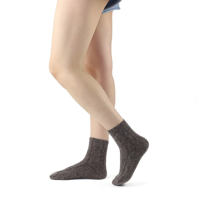 3 пары женские шерстяные носки из натурального кроличьего меха | Женская одежда