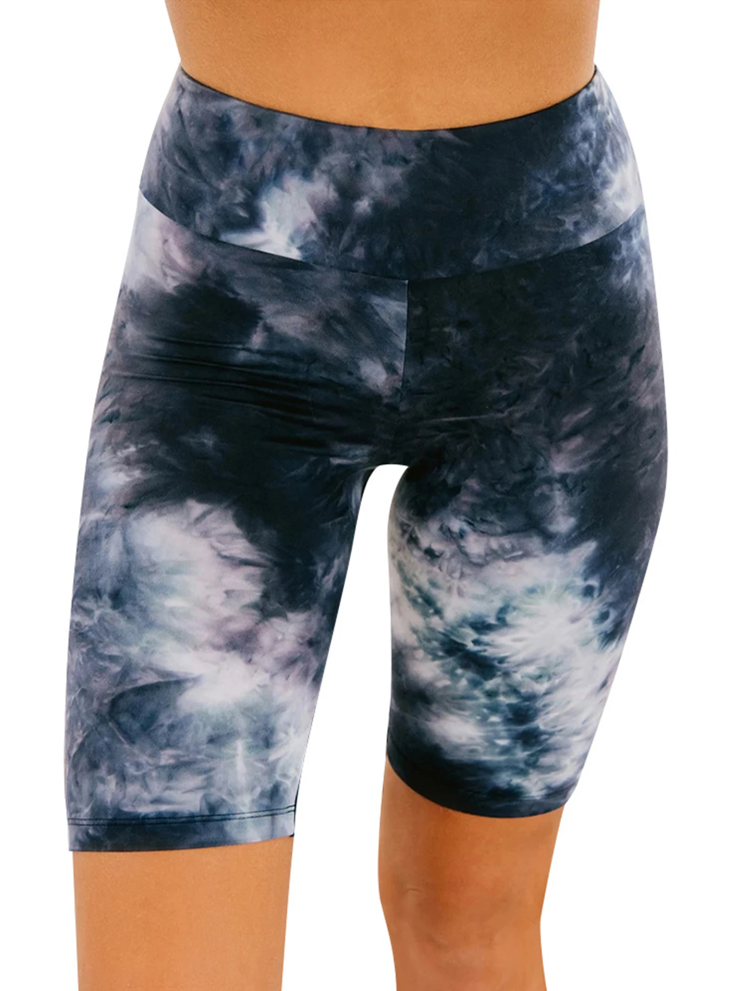 Летние женские шорты с завышенной талией облегающая эластичная повседневная