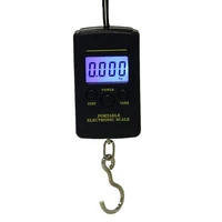 portable led 40kg10g electronic hanging fishing digital pocket hook scale fish tackle pesca iscas tools fishing accessories