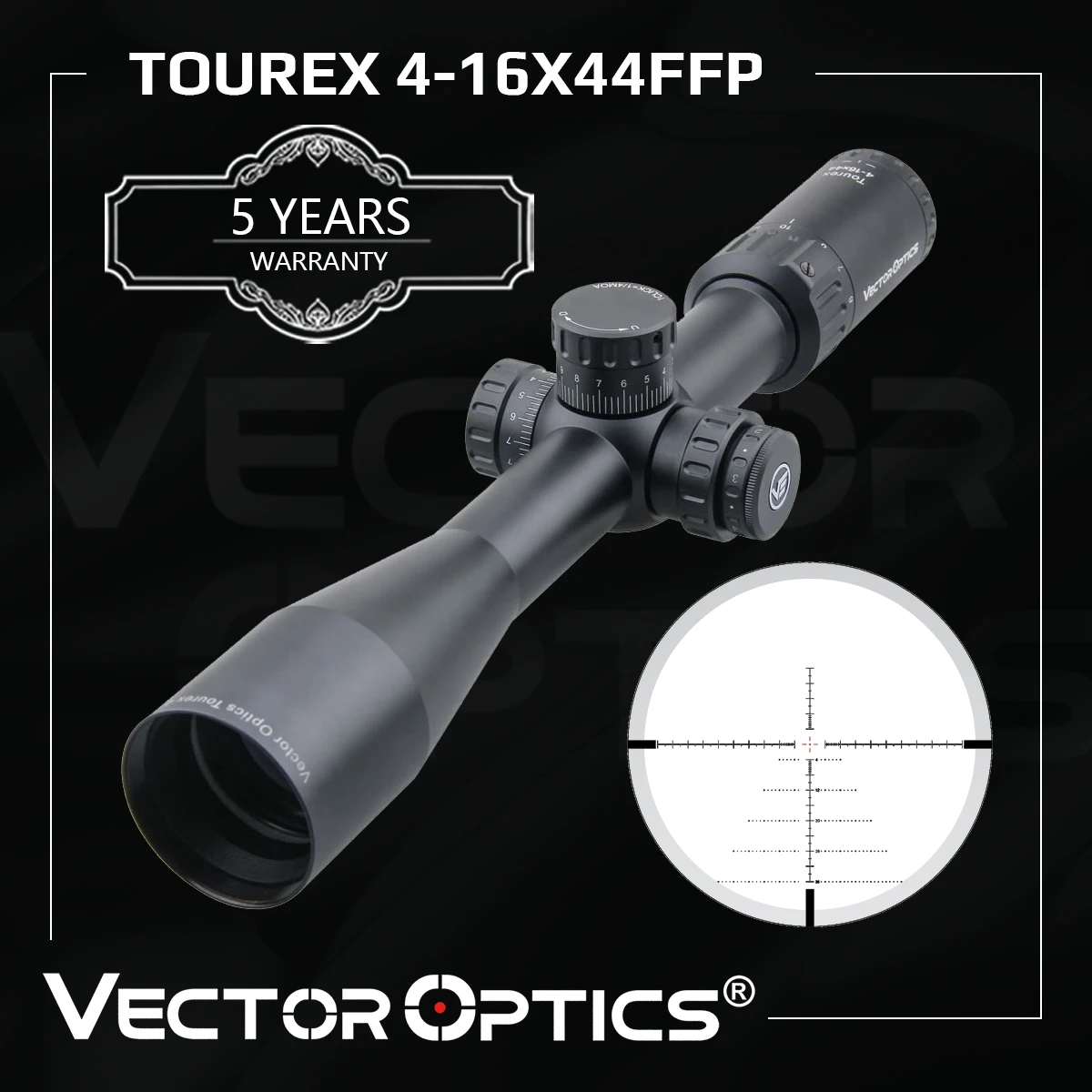 Оптический прицел Vector Optics Tourex 4 16x44 FFP с первым фокусным расстоянием для