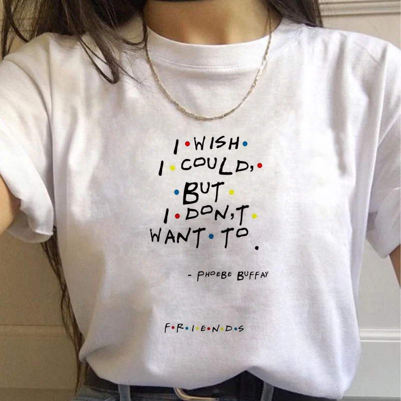 

Harujuku Kawaii Friends Tv TShirt Women Korean Style Fashion T-shirt Ulzzang 90s Graphic Friends Tv Show T Shirt Top Tees Female