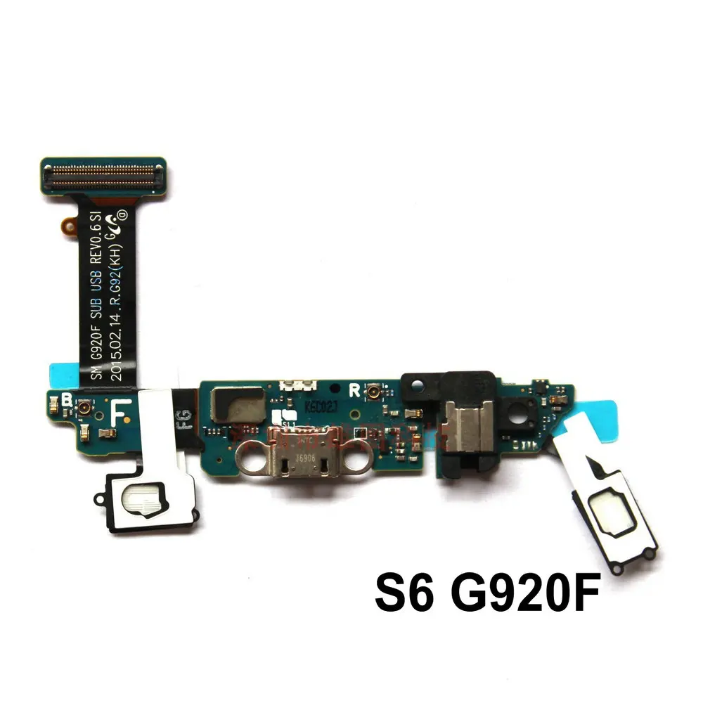 Для Samsung S6 G920F / edge G925F usb зарядный порт док разъем гибкий кабель с микрофоном|Шлейфы