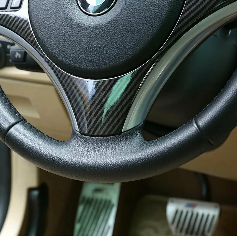 Чехол на руль из углеродного волокна для BMW 1 3 серии E82 E87 E90 E92 E93|Лепнина интерьера|