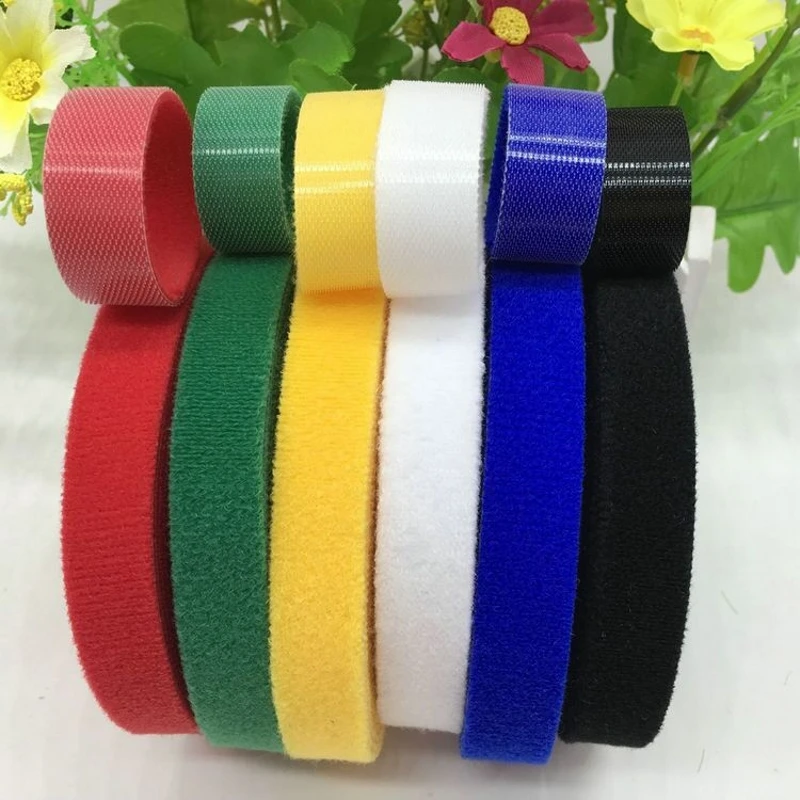 10 мм * 5 метров назад к спине Многоразовые Кабельные стяжки клейкая крепежная