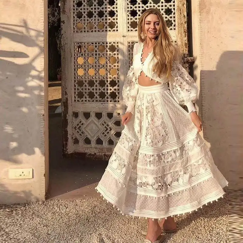 Женское кружевное платье в стиле ампир с длинным рукавом фонариком сексуальное