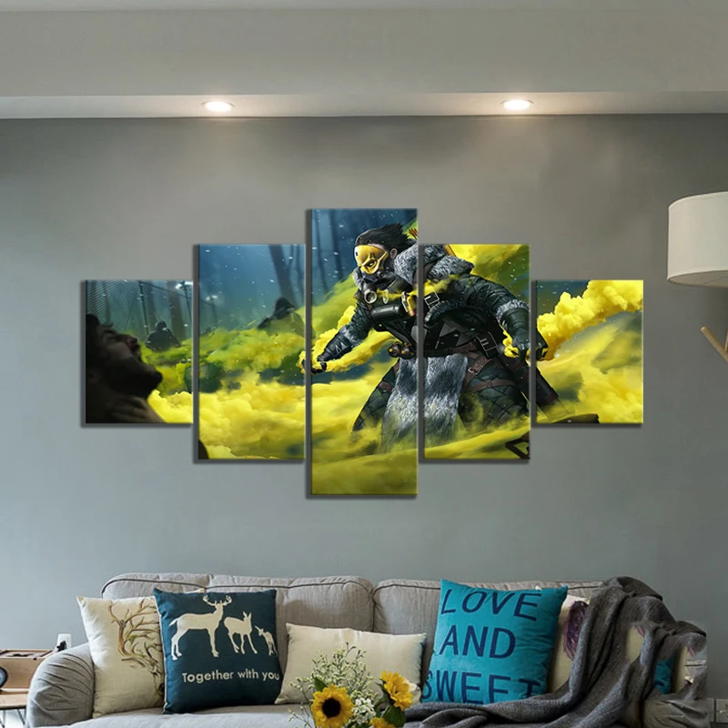 Холст без рамки 5 шт. Апекс-легенды ищейка FPS игра настенное искусство HD плакаты