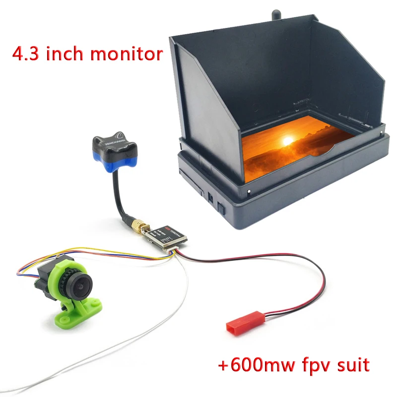 5 8g 48CH 2 5-дюймовый fpv монитор со встроенным аккумулятором видеодисплей с