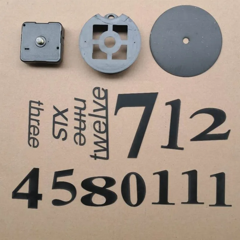 

European Style Home Wall Clock Diy3D Three-dimensional Decoration Clock Acrylic Digital Mirror Wall Sticker Clock