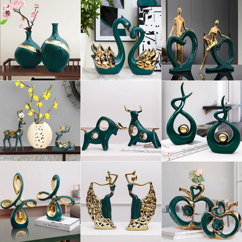 

Креативная ваза Morandi, украшение для дома ручной работы, керамическое украшение для столовой, украшения ручной работы, настольные сушеные ва...