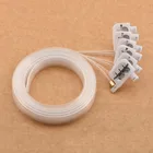 2-метровая 6-цветная трубка для чернил, шланг, труба с квадратной маленькой УФ-заслонка, винтовые гайки oring для Epson 1390 R330 R290 T50 L800