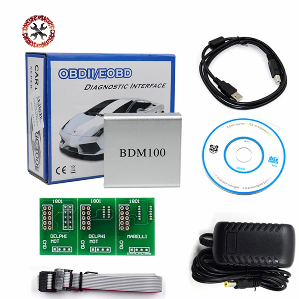 Программатор BDM100 ECU CDM1255 с адаптером инструмент для настройки микросхем Рамка BDM