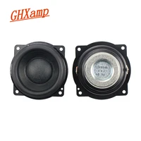 ghxamp 2 25 inch wool full range speaker 8ohm 10w neodymium long stroke audio speaker small steel gun 6060mm 2pcs