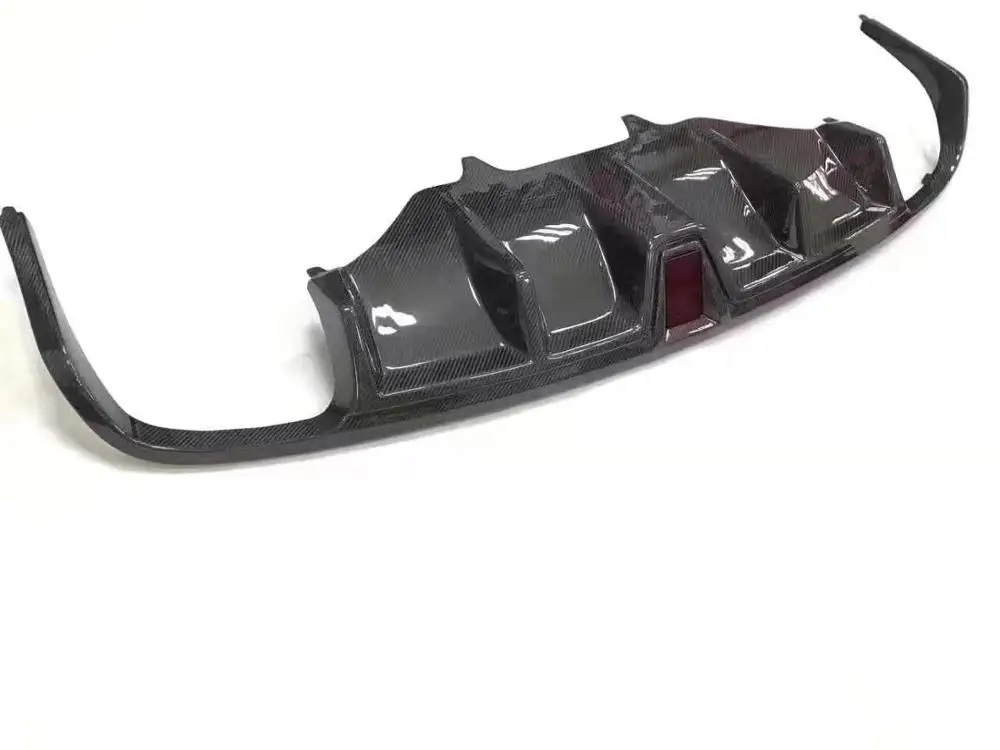 Губа заднего бампера из углеродного волокна автомобильный диффузор