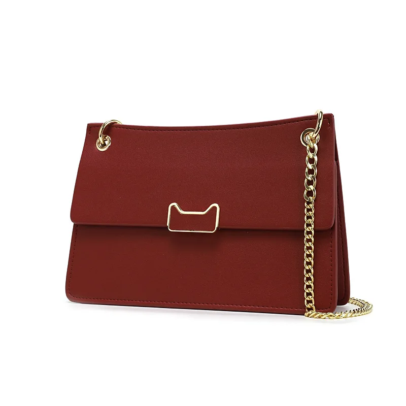 Сумка через плечо новинка 2020 осенне зимняя модная сумка мессенджер на цепочке