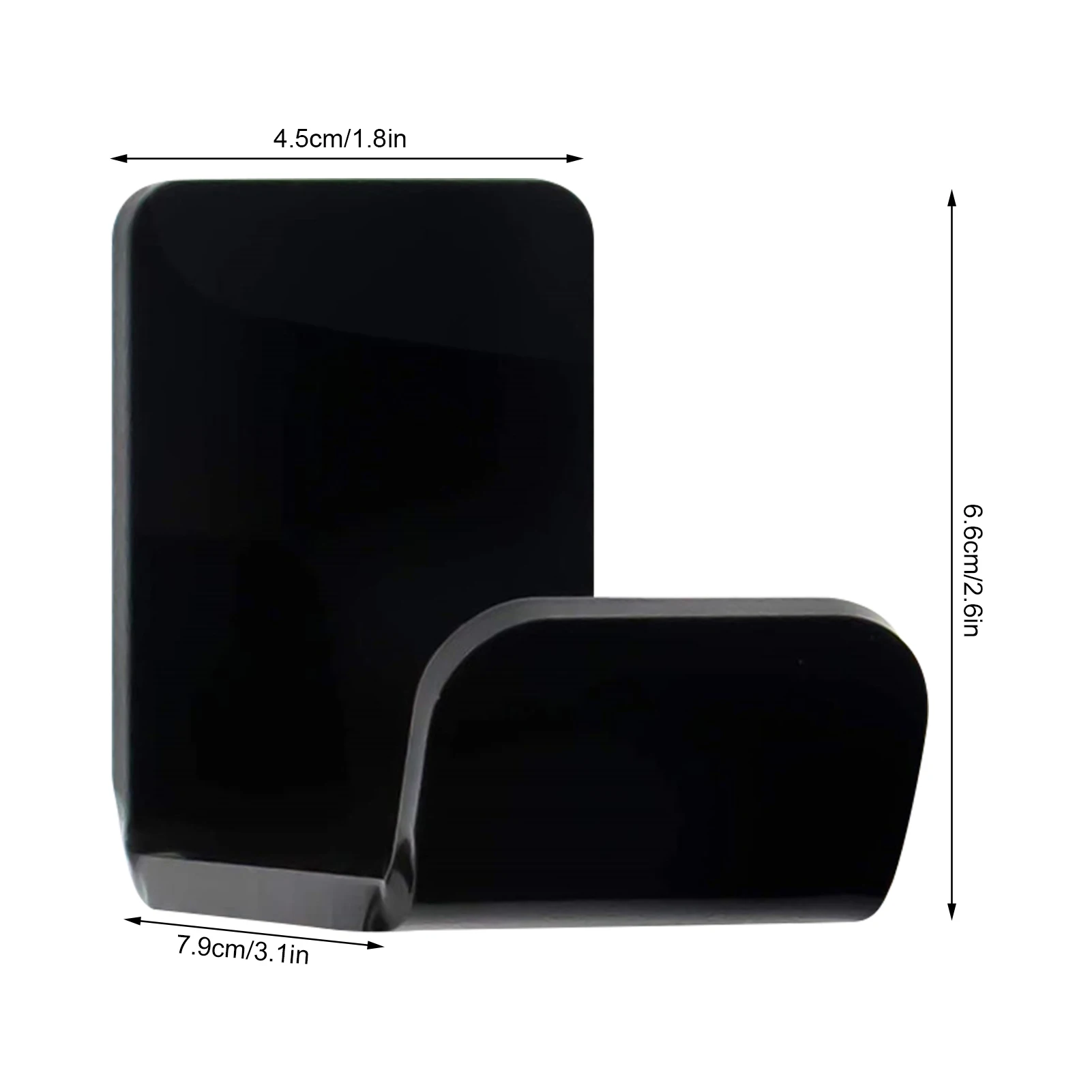 

2 Pcs Universal Headphone Stand Wall Headset Hanger Durable Black Acrylic Bracket Storage Rack Headphones Holder Accessories