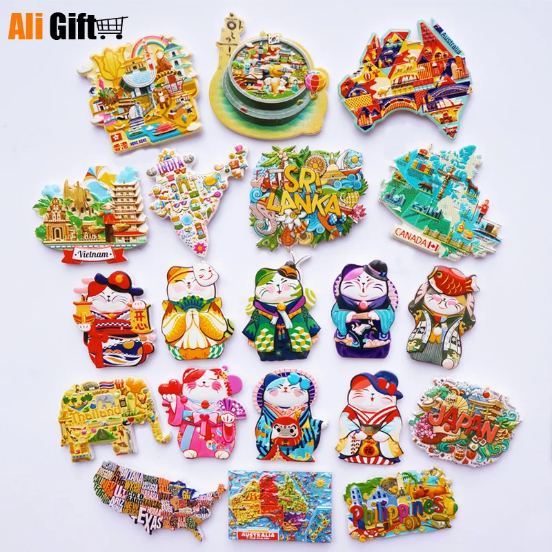 Филиппинские вьетнамские туристические сувениры магнитная полимерная