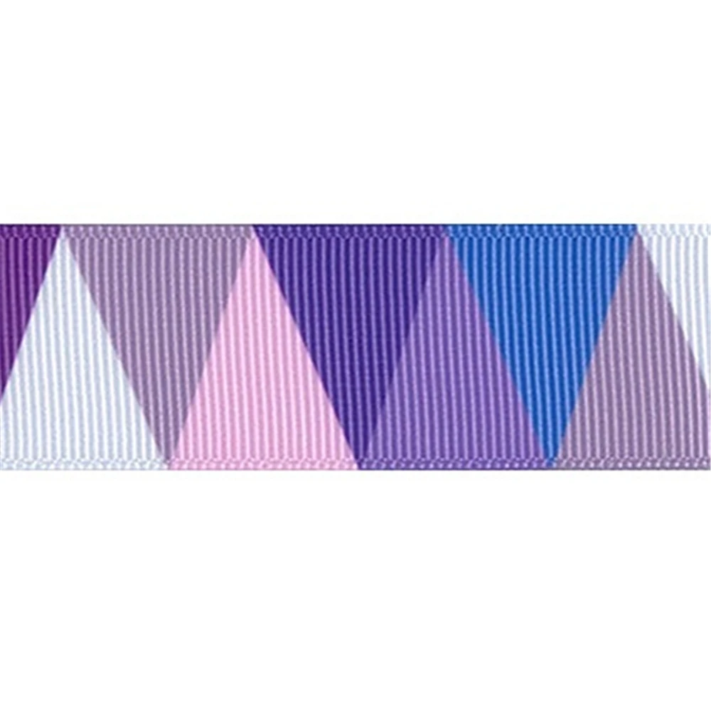 Лента для волос с геометрическим узором 25 мм 5 ярдов декоративно-упаковочная