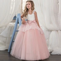 2021 formal banquet dress girls clothing flower girls wedding evening clothes kids dresses for girls princess party long gown