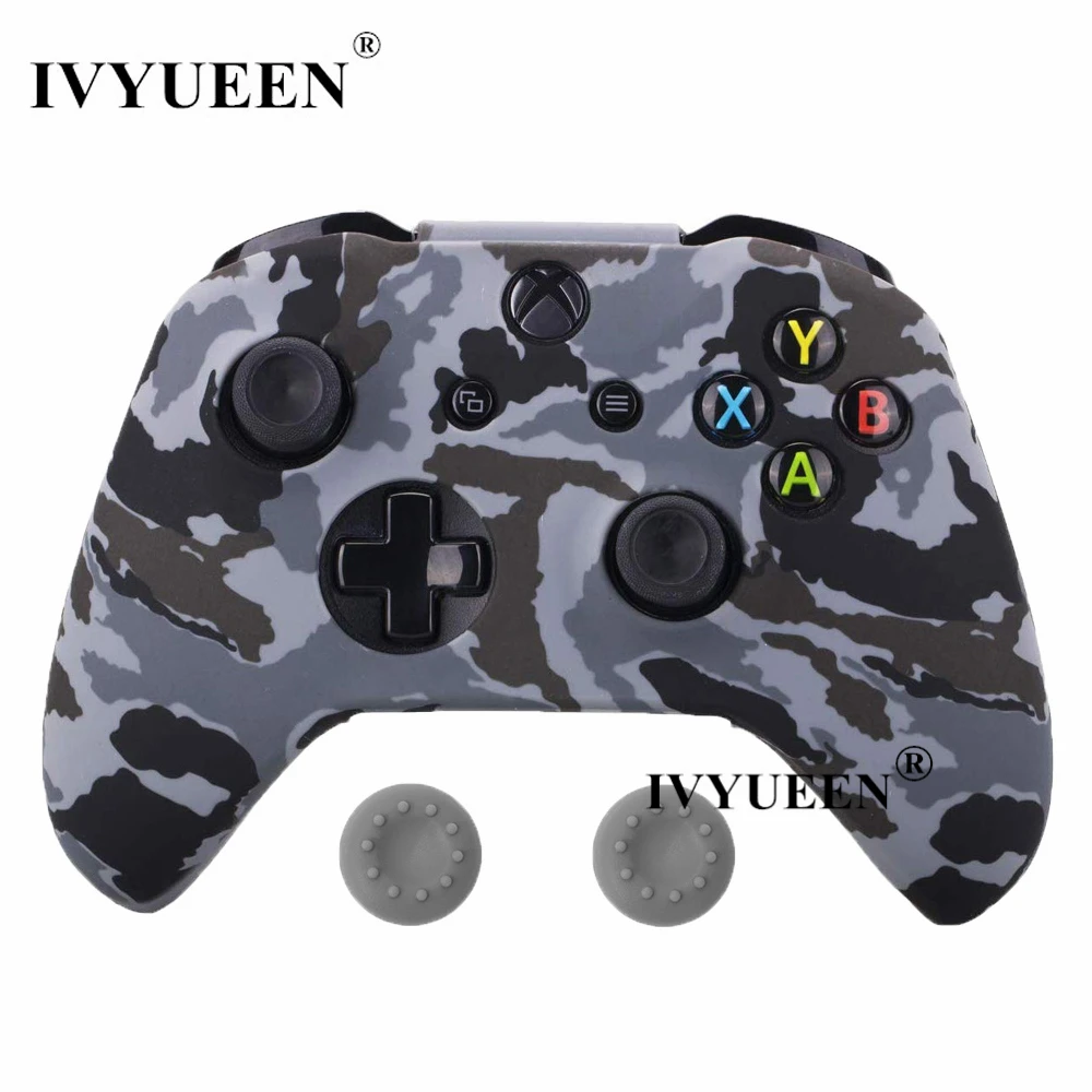 Силиконовый защитный чехол IVYUEEN для XBox One X S, защитный чехол для контроллера, камуфляжный чехол с принтом для переноса воды