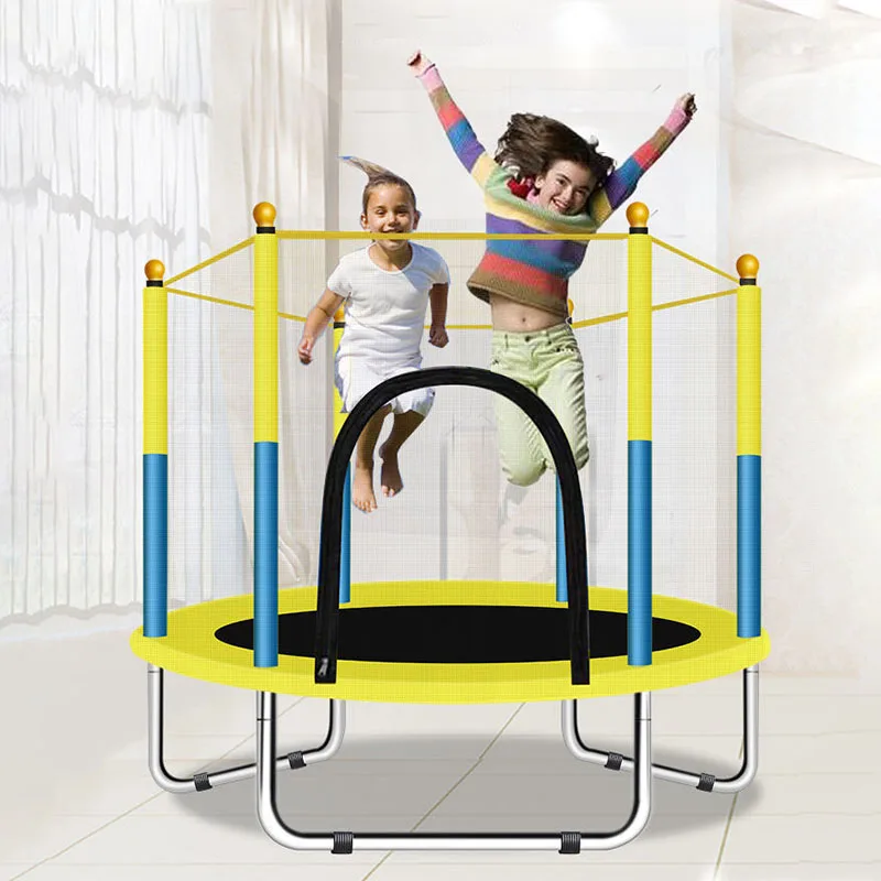 

1.5M Children Home Trampoline Family Toys Bounce House Indoor Baby Children Adult Fitness Pula Pula Cama Elastica With Guard Net