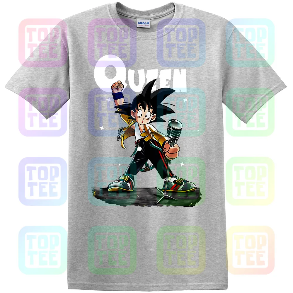 Фредди Меркурий Королева Сон Гоку футболка забавная Футболка с коротким