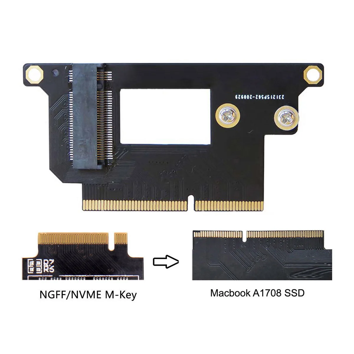 NVME M.2 NGFF M Key SSD конвертирующая Карта подходит для Macbook Pro 2016 2017 13 &quotA1708 A1707