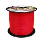 Никогда не выцветший красный цвет стойкости 4 нити соленой водыпресной воды 1500 м 2000 м плетеная pe Леска рыболовная нить проволока 2 4 6 8 10 50 100LB