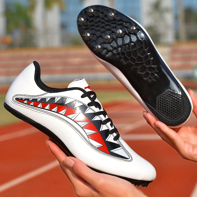 

Women's Men's Track and Field Shoes Track Spike Running Sprint Shoes Lightweight Soft Comfortable Professional Athletic Shoes