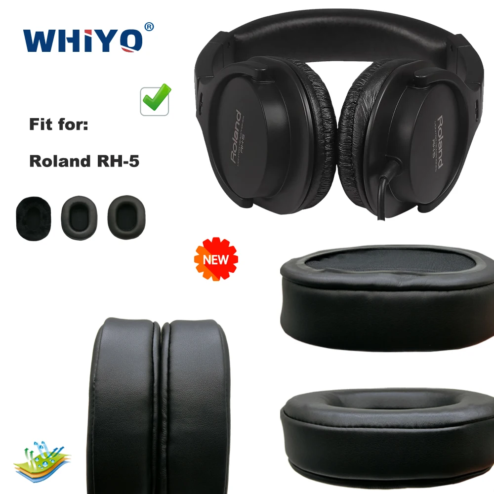 

Replacement Ear Pads for Roland RH-5 RH5 RH 5 Headset Parts Leather Cushion Velvet Earmuff Earphone Sleeve Cover